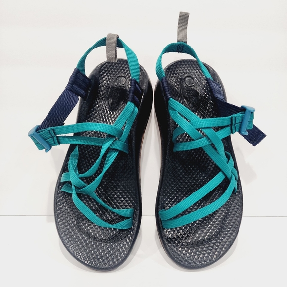 Chaco Kid's ZX/1 Ecotread Sandals - Solid Everglade Sizes 4 - Picture 1 of 5